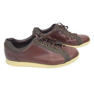 FootJoy FJ Contour Casual Spikeless Golf Shoes Mens Size 10 Brown Leather 54226